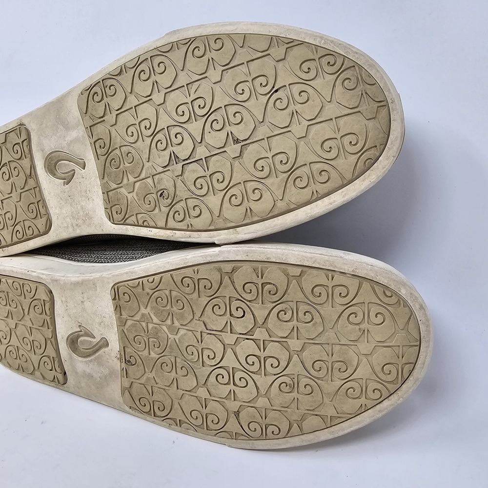 OLUKAI Pehuea Li Shoes Womens 11 Gray Tapa Mesh Oxfords Sneaker - Picture 11 of 13